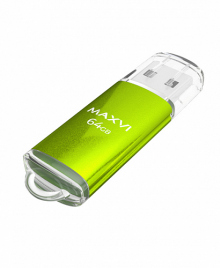 USB-накопитель Maxvi MP 64ГБ (FD64GBUSB20C10MP), зеленый