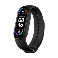 Фитнес-браслет в виде наручных часов с экраном Xiaomi Mi Band 6, черный