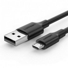 Дата-кабель UGREEN US289-60138, USB-A 2.0 Micro USB, 2A, 2m, черный