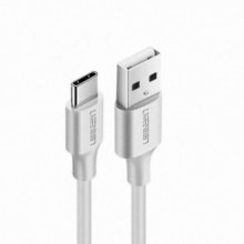 Дата-кабель UGREEN US287-60121, USB-A 2.0 Type C, 3A, 1m, белый