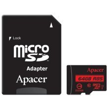 Карта памяти Apacer microSDXC 64GB (AP64GMCSX10U5-R)