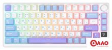 Клавиатура Royal Kludge RK-M75 RGB Taro Milk (RK Silver)
