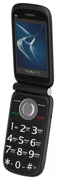 Мобильный телефон Maxvi E6 черный