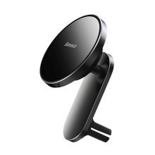 Автомобильный держатель с БЗУ Baseus Wireless Charger для iPhone 15W (WXJN-01), черный