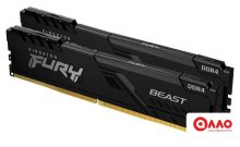 Оперативная память Kingston FURY Beast 2x8GB DDR4 PC4-28800 KF436C17BBK2/16