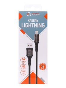 Дата-кабель Digitalpart LC-350T Lightning (3А), черный
