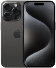 Смартфон Apple iPhone 15 Pro 128GB Dual SIM A3104 черный титан