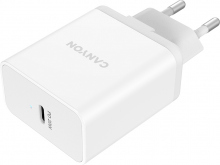 СЗУ Canyon Adapter USB-Type-C 20W (CNE-CHA20W), белый