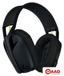 Наушники Logitech G435 Lightspeed (черный/неоновый желтый)