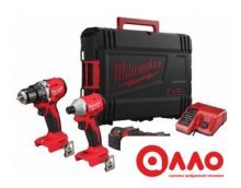 Наборы электроинструментов Milwaukee M18 BLCPP2B-402C 4933492836 (шуруповерт, винтоверт, 2 АКБ, кейс)