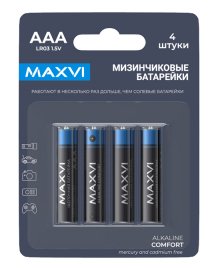 Батарейка Maxvi MBLR03CF4 AAA 4 шт.