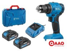 Дрель-шуруповерт Bull SR 1803 1329602 (с 2-мя АКБ, кейс) Дрель-шуруповерт Bull SR 1803 1329602 (с 2-мя АКБ, кейс)