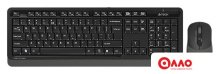 Офисный набор A4Tech Fstyler FG1010 (черный/серый)