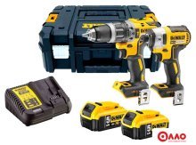 Наборы электроинструментов DeWalt DCK266P2T (шуруповерт, гайковерт, кейс)