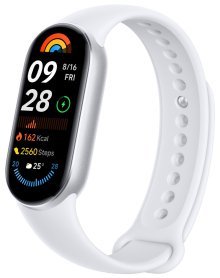 Фитнес-браслет в виде наручных часов с экраном Xiaomi Smart Band 9 (BHR8340GL), серебристый