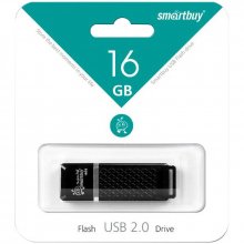 USB-накопитель Smart Buy 16GB Quartz series Black (SB16GBQZ-K), черный
