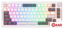Клавиатура Royal Kludge RK-H81 RGB White Night (RK Cyan)