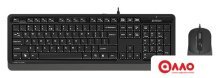 Офисный набор A4Tech Fstyler F1010 (черный/серый)