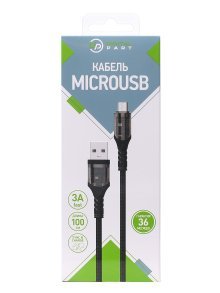 Дата-кабель Digitalpart MC-350T Micro-USB (3А), черный