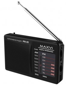 Радио FM-приемник Maxvi PR-01, черный