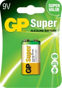Батарейки GP Super 6LR61/1604A BP