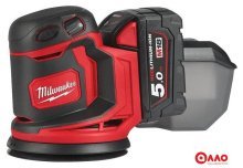 Эксцентриковая шлифмашина Milwaukee M18 BOS125-502B 4933464229 (с 2-мя АКБ, сумка) Эксцентриковая шлифмашина Milwaukee M18 BOS125-502B 4933464229 (с 2-мя АКБ, сумка)