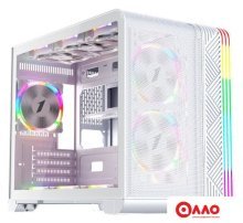 Корпус 1stPlayer VT6 (с тремя вентиляторами F7, белый)