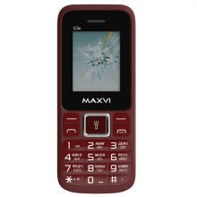 Мобильный телефон Maxvi C3n, красный
