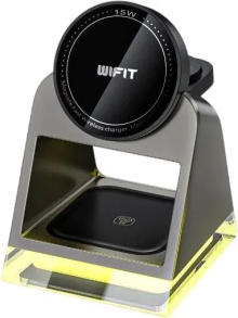 Беспроводное ЗУ Wifit Trigon 3-в-1 (WIF-WF014BK), черное