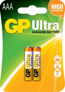 Батарейки GP ULTRA AAA Блистер 2шт (LR03/24AU)