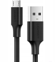 Дата-кабель UGREEN US289-60137, USB-A 2.0 Micro USB, 2A, 1,5 m, черный