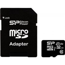 Карта памяти SILICON POWER 32GB (SP032GBSTHBU1V10SP) с адаптером
