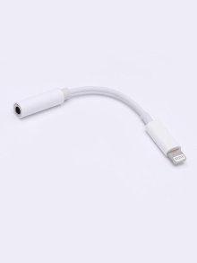 Переходник Digitalpart AD-020 Lightning - AUX, белый