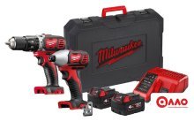 Наборы электроинструментов Milwaukee M18 BPP2C-402C 4933443552 (шуруповерт, винтоверт, 2 АКБ, кейс)