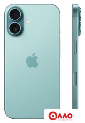 Телефон Apple iPhone 16 Dual SIM 128GB (бирюзовый)