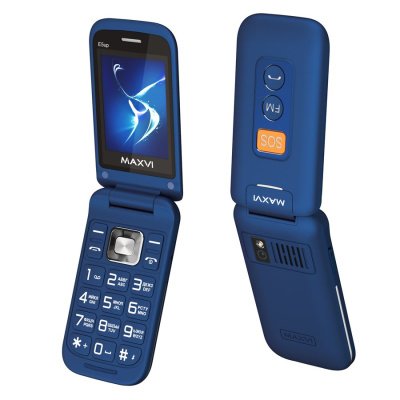 Мобильный телефон Maxvi E5 up синий