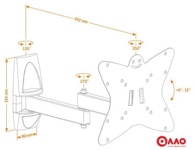 Кронштейн для телевизора Holder LCDS-5038 Кронштейн для телевизора Holder LCDS-5038
