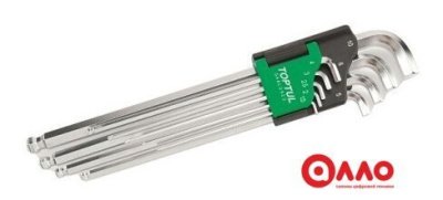 Набор ключей Toptul GAAL0922 9 предметов Набор ключей Toptul GAAL0922 9 предметов