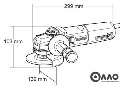 Угловая шлифмашина Makita 9565 CR