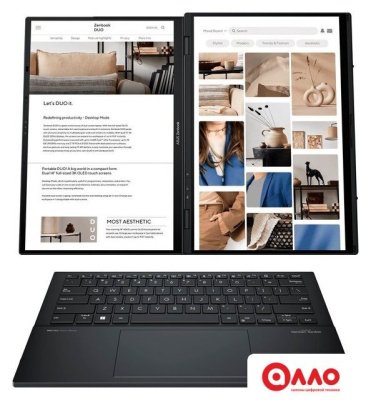 Рабочая станция ASUS Zenbook 14 Duo OLED UX8406CA-QL080W Рабочая станция ASUS Zenbook 14 Duo OLED UX8406CA-QL080W