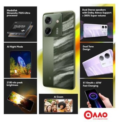 Телефон POCO M7 Pro 5G 8GB/256GB международная версия (зеленый) Телефон POCO M7 Pro 5G 8GB/256GB международная версия (зеленый)