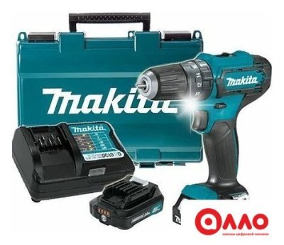 Ударная дрель-шуруповерт Makita HP333DWAE (с 2-мя АКБ, кейс)