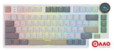Клавиатура Royal Kludge N80 Pearly Dawn (RK Red)