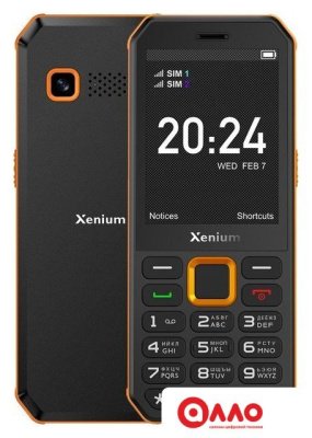 Телефон Xenium X300 (оранжевый/черный)