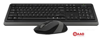Офисный набор A4Tech Fstyler FG1010 (черный/серый)