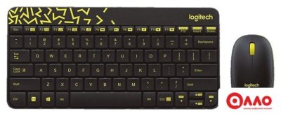 Офисный набор Logitech MK240 Nano 920-008213 (черный)