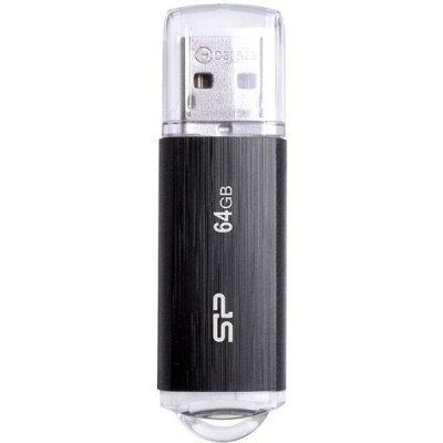 USB-накопитель Silicon Power 64GB (SP064GBUF2U02V1K), черный