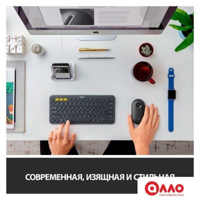 Мышь Logitech M350 Pebble (графит) Мышь Logitech M350 Pebble (графит)