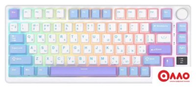 Клавиатура Royal Kludge RK-M75 RGB Taro Milk (RK Silver)