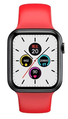 Смарт-часы Globex Smart Watch Urban Pro V65s красно-черные